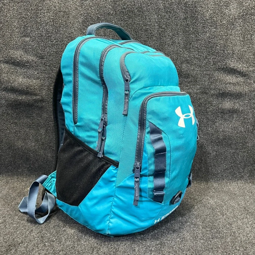 Under Armour 1263600 UA Storm Recruit Teal Aqua Blue Heavy Duty Laptop  Backpack